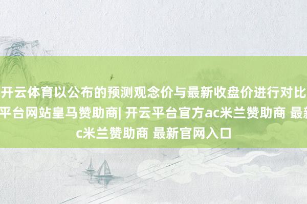 开云体育以公布的预测观念价与最新收盘价进行对比流露-开云平台网站皇马赞助商| 开云平台官方ac米兰赞助商 最新官网入口
