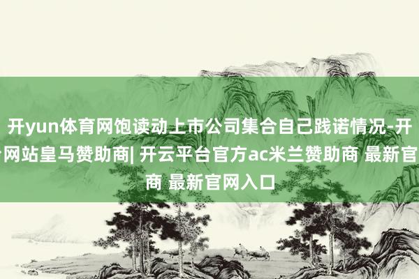 开yun体育网饱读动上市公司集合自己践诺情况-开云平台网站皇马赞助商| 开云平台官方ac米兰赞助商 最新官网入口