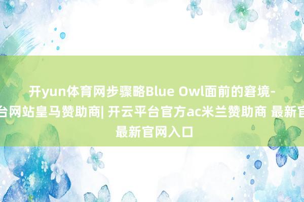 开yun体育网　　步骤略Blue Owl面前的窘境-开云平台网站皇马赞助商| 开云平台官方ac米兰赞助商 最新官网入口
